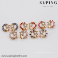 94257 europa moda semi anular forma de cristal decorar design criativo brinco jóias